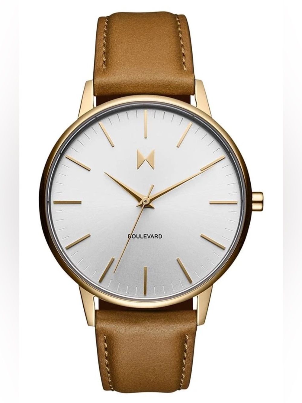 MVMT Boulevard Women’s Quartz Leather Strap Watch, 38mm